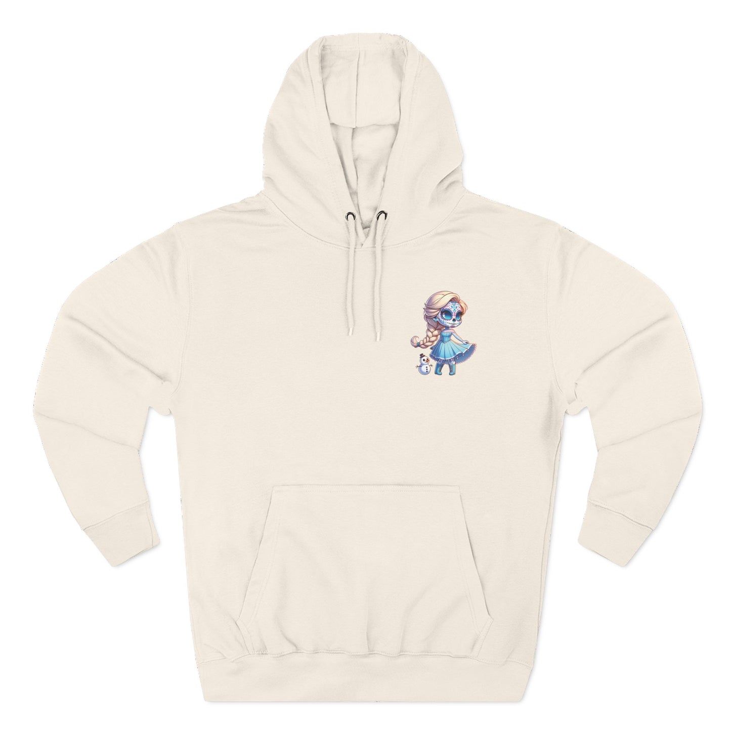 Frozen Elsa Character Fleece Hoodie | Cozy Halloween Sweater, Gifts for Kids, Fall Fashion, Spooky Season Apparel