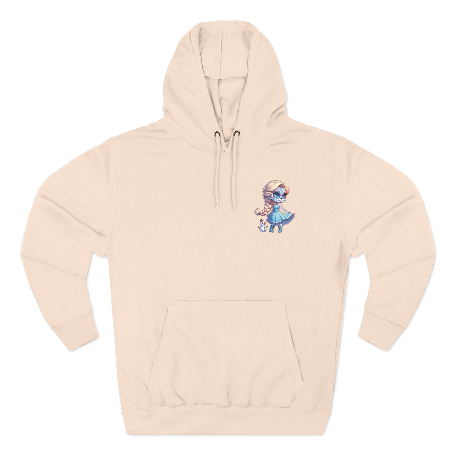 Frozen Elsa Character Fleece Hoodie | Cozy Halloween Sweater, Gifts for Kids, Fall Fashion, Spooky Season Apparel
