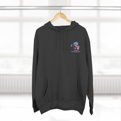 Cute Grim Reaper sipping coffee Hoodie | Death Before Decaf design