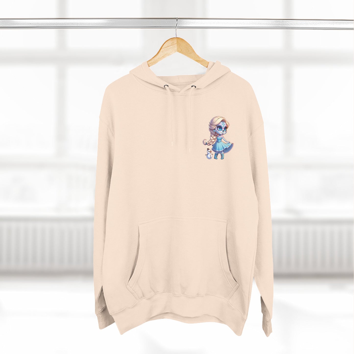 Frozen Elsa Character Fleece Hoodie | Cozy Halloween Sweater, Gifts for Kids, Fall Fashion, Spooky Season Apparel