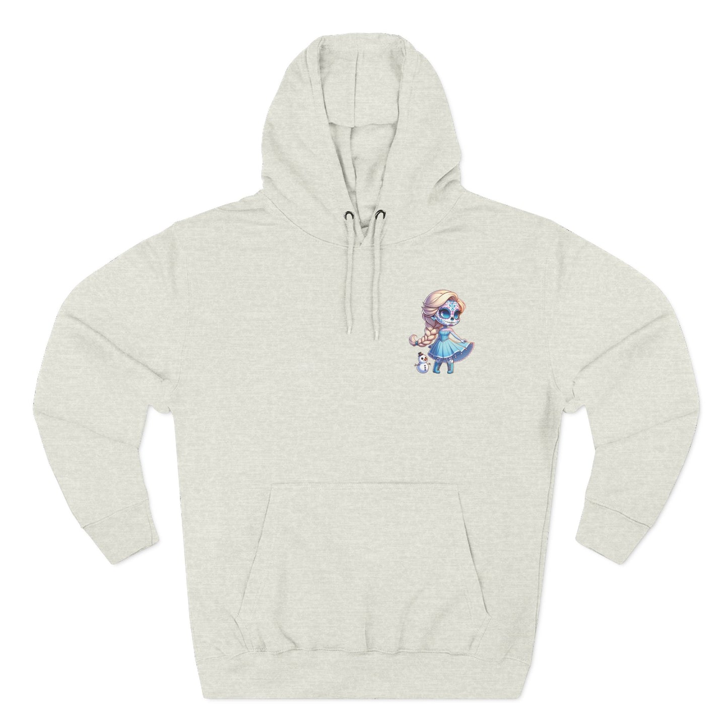 Frozen Elsa Character Fleece Hoodie | Cozy Halloween Sweater, Gifts for Kids, Fall Fashion, Spooky Season Apparel