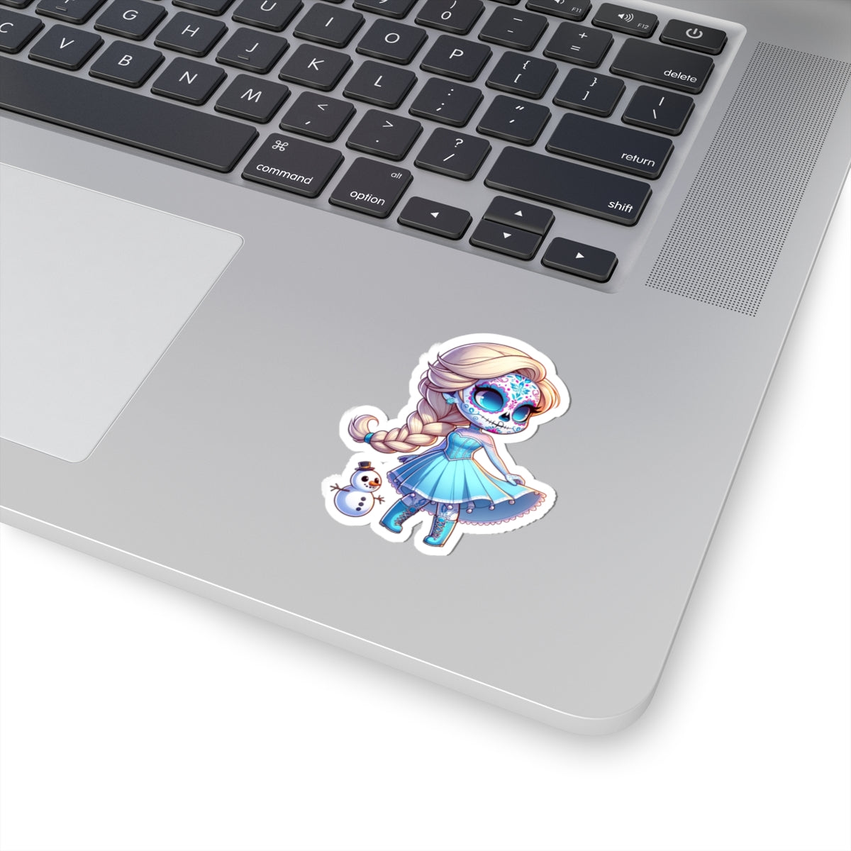 Elsa!!! Cute Sugar Skull Princess Stickers, Laptop Decals, Halloween Decor, Dia de los Muertos, Gift for Teens