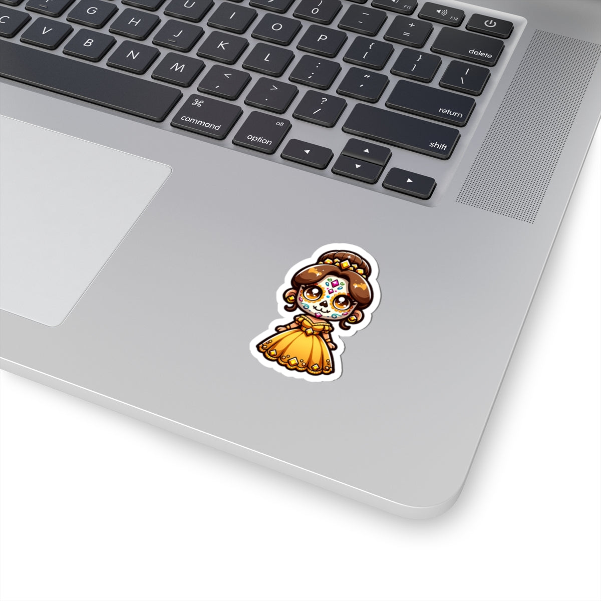BELLE!!! Charming Dia de los Muertos Princess Stickers, Cute Stickers for Laptop, Phone, Scrapbooking, Gifts, Halloween Decor