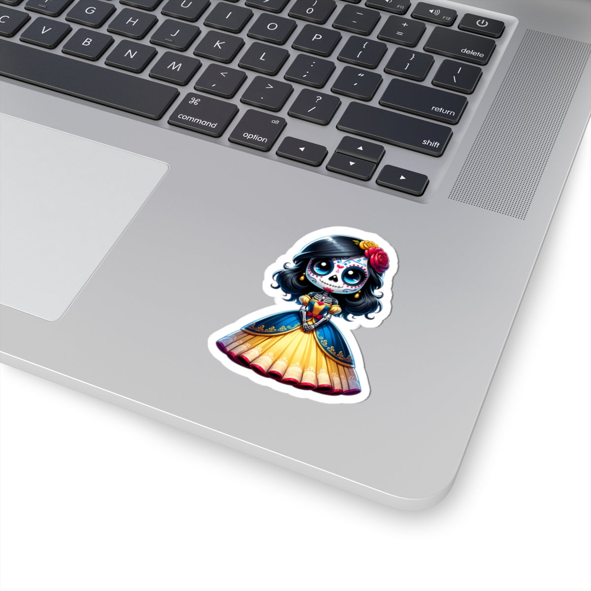Dia de los Muertos Princess Stickers, Sugar Skull Decor, Cute Laptop Stickers, Holiday Gift Ideas, Day of the Dead Party Favors