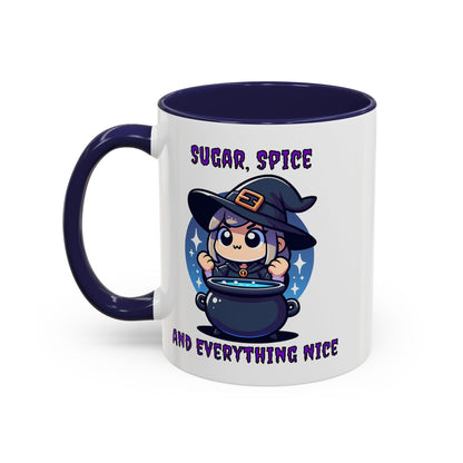 Sugar, Spice and Everything Nice Mug, Funny Witch, Halloween Mug