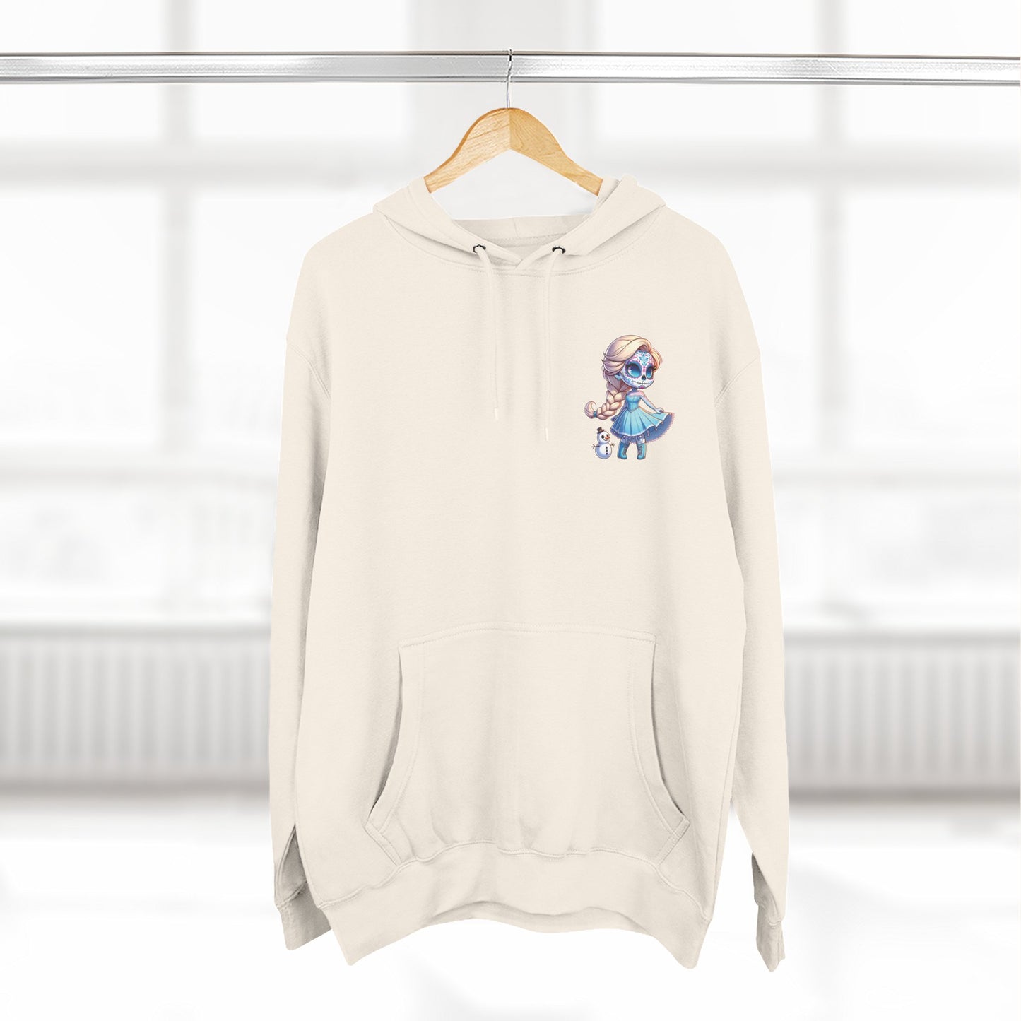 Frozen Elsa Character Fleece Hoodie | Cozy Halloween Sweater, Gifts for Kids, Fall Fashion, Spooky Season Apparel